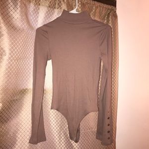 Express tan body suit